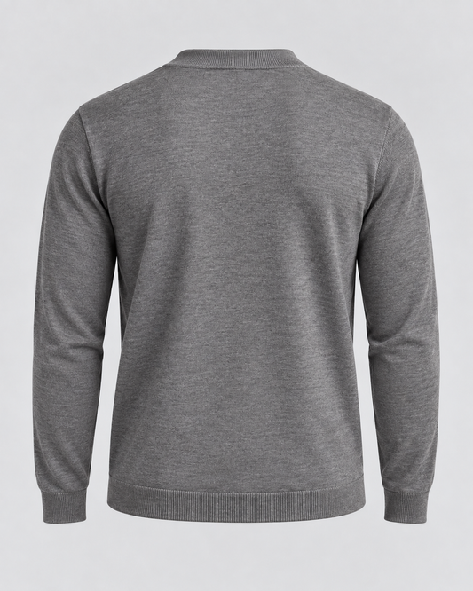 Girocollo in Lana Merino – Grigio Mélange