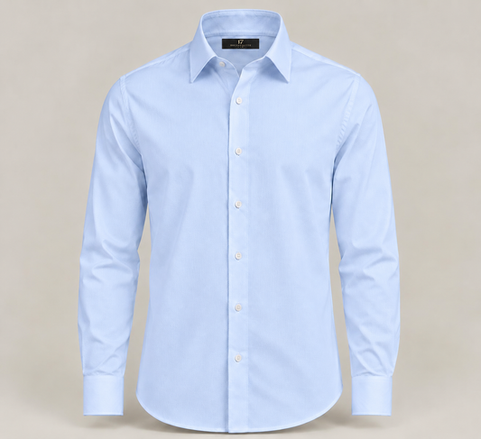 Camicia in Cotone Regular Fit – Celeste