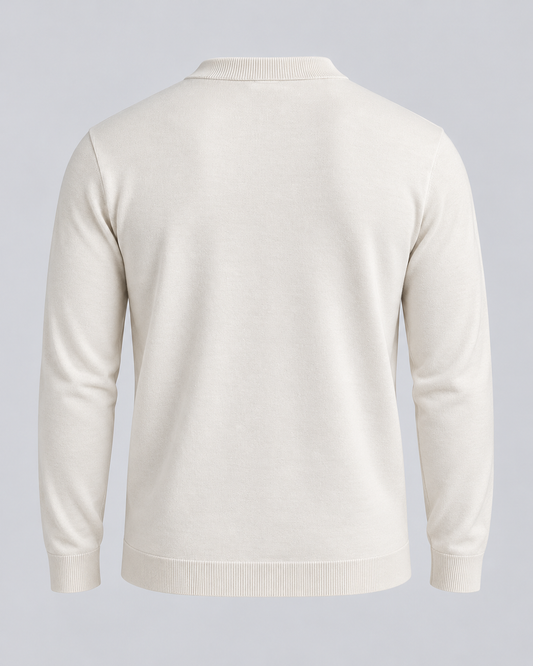 Girocollo in lana merino - Crema