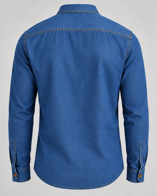 Camicia Denim Regular Fit – Blu Denim